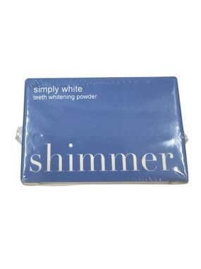 Shimmer Simply White Teeth Whitening Powder NEW/SEALED 15g 0.5oz Expiration 2028